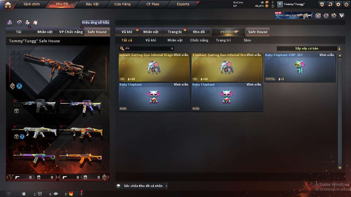 shop acc cf uy tin gia re